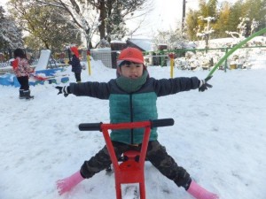 雪でもへっちゃら